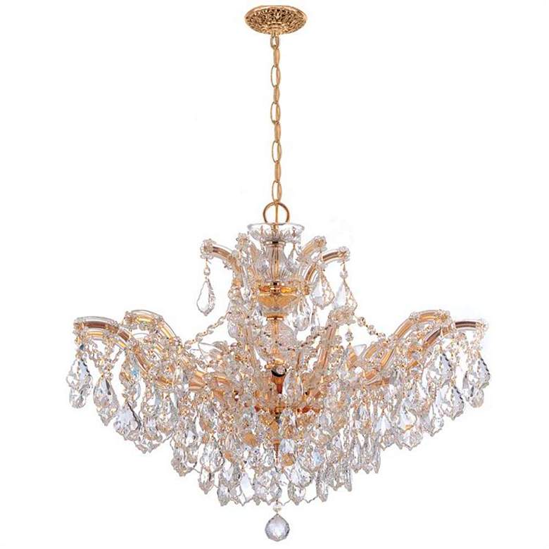 Image 3 Crystorama Maria Theresa 27"W Gold 6-Light Crystal Chandelier more views
