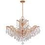 3_Crystorama Maria Theresa 27"W Gold 6-Light Crystal Chandelier more views
