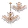 4_Crystorama Maria Theresa 27"W Gold 6-Light Crystal Chandelier more views