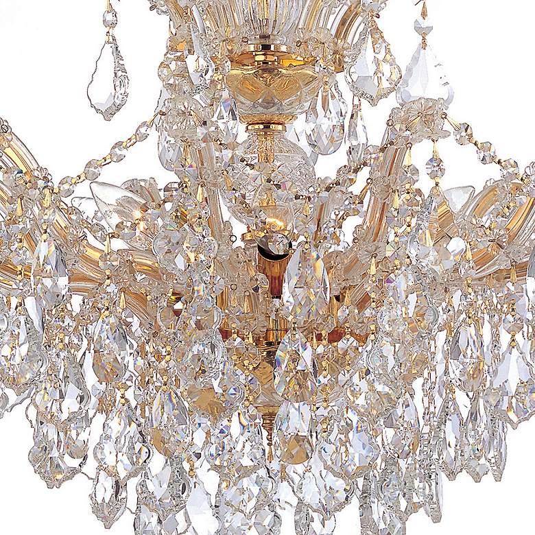 Image 5 Crystorama Maria Theresa 27"W Gold 6-Light Crystal Chandelier more views