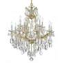 3_Crystorama Maria Theresa 28"W Gold 13-Light Crystal Chandelier more views