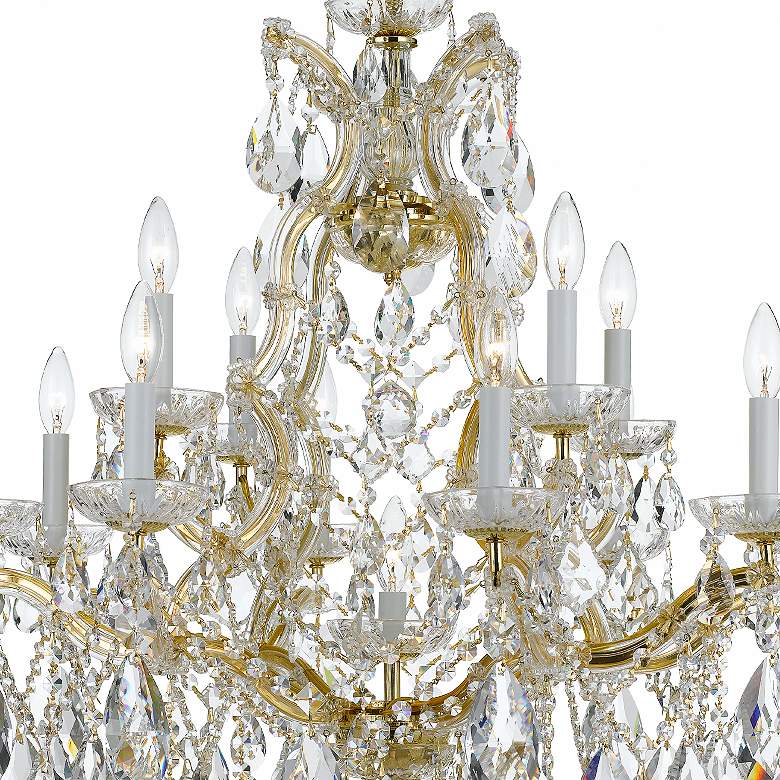 Image 4 Crystorama Maria Theresa 28"W Gold 13-Light Crystal Chandelier more views