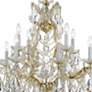 4_Crystorama Maria Theresa 28"W Gold 13-Light Crystal Chandelier more views