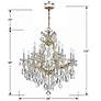 5_Crystorama Maria Theresa 28"W Gold 13-Light Crystal Chandelier more views