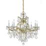 Thumbnail2 of Crystorama Maria Theresa 28"W Gold 9-Light Crystal Chandelier more views