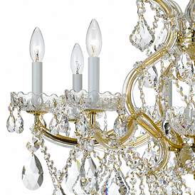 Image4 of Crystorama Maria Theresa 28"W Gold 9-Light Crystal Chandelier more views