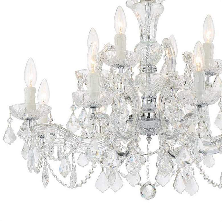 Image 5 Crystorama Maria Theresa 29" Chrome and Crystal 12-Light Chandelier more views