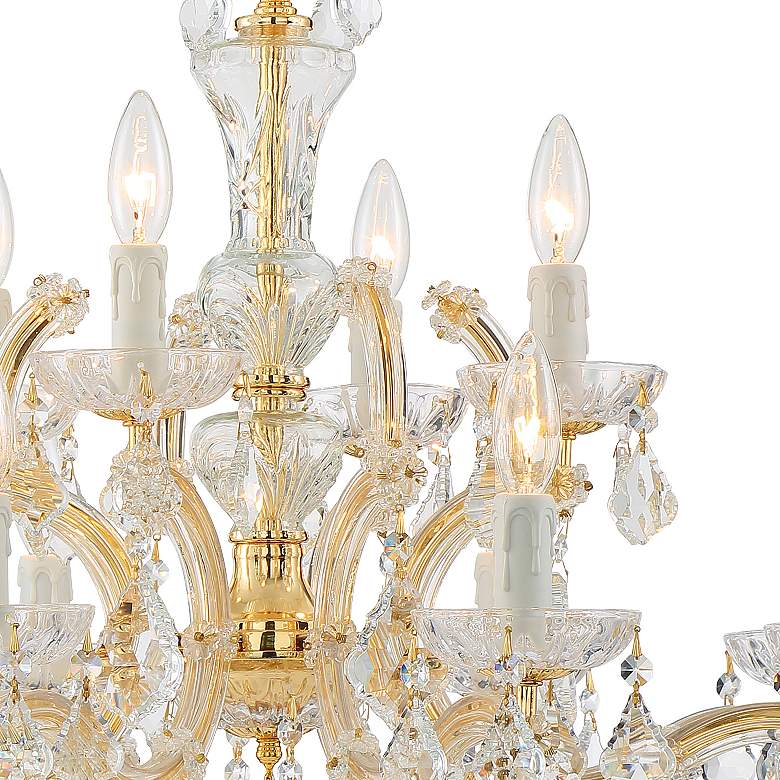 Image 4 Crystorama Maria Theresa 29"W Gold 12-Light Crystal Chandelier more views