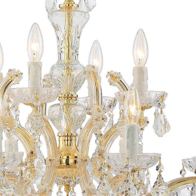 Image 4 Crystorama Maria Theresa 29 inchW Gold 12-Light Crystal Chandelier more views