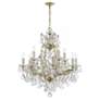 2_Crystorama Maria Theresa 29"W Gold 13-Light Crystal Chandelier more views