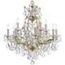 3_Crystorama Maria Theresa 29"W Gold 13-Light Crystal Chandelier more views