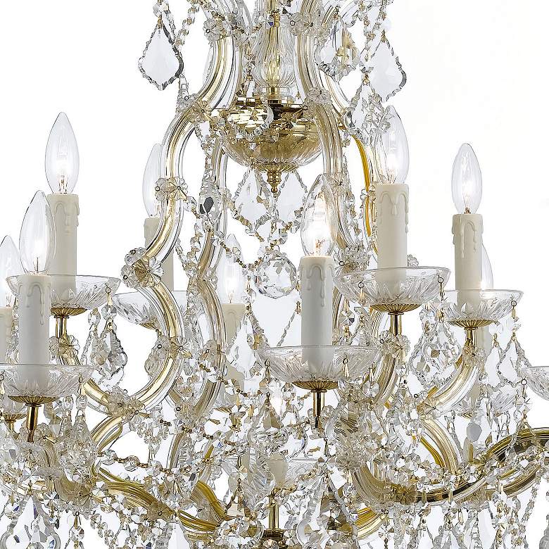 Image 4 Crystorama Maria Theresa 29"W Gold 13-Light Crystal Chandelier more views