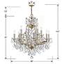 5_Crystorama Maria Theresa 29"W Gold 13-Light Crystal Chandelier more views