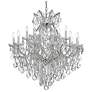 2_Crystorama Maria Theresa 35"W Chrome 19-Light Crystal Chandelier