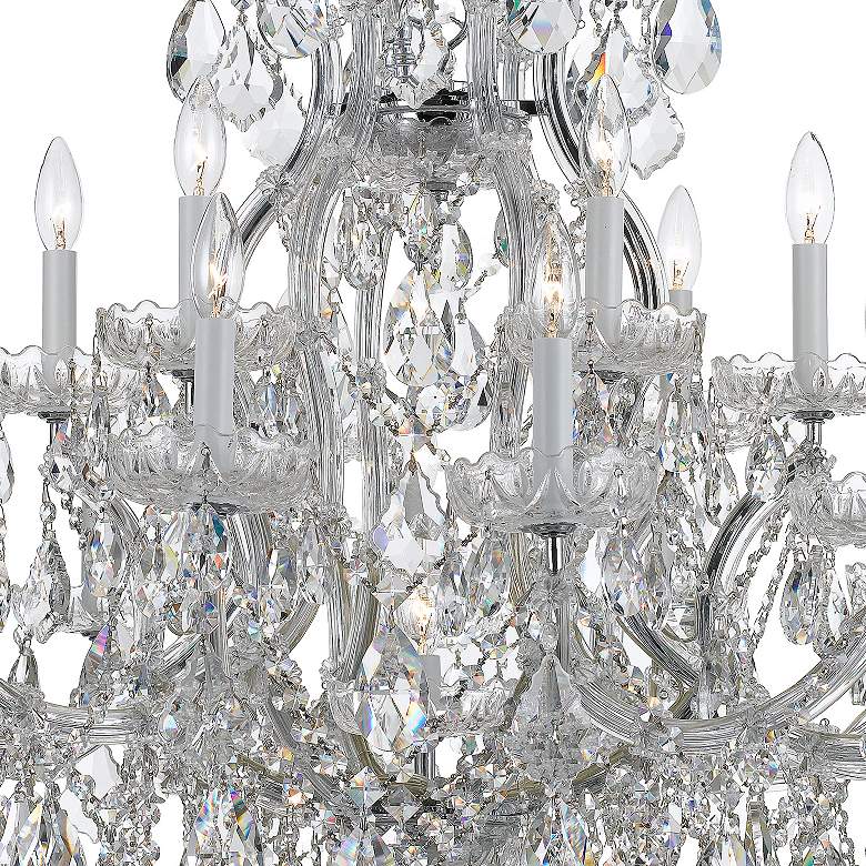 Image 4 Crystorama Maria Theresa 35"W Chrome 19-Light Crystal Chandelier more views