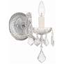 1_Crystorama Maria Theresa 9" High Polished Chrome Wall Sconce