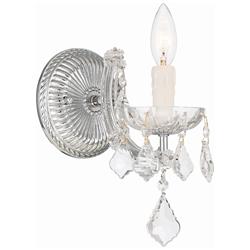 Crystorama Maria Theresa 9" High Polished Chrome Wall Sconce