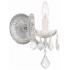 Crystorama Maria Theresa 9" High Polished Chrome Wall Sconce