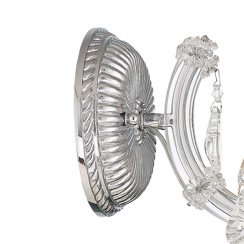 Image 5 Crystorama Maria Theresa 9" High Polished Chrome Wall Sconce more views