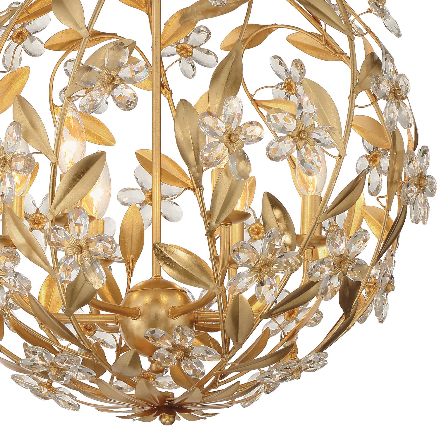 Image 5 Crystorama Marselle 22'' Antique Gold Chandelier more views