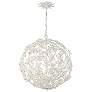 1_Crystorama Marselle 22"W Matte White Sphere Pendant Light