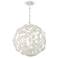 Crystorama Marselle 22"W Matte White Sphere Pendant Light