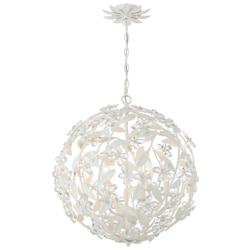 Crystorama Marselle 22"W Matte White Sphere Pendant Light