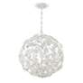 2_Crystorama Marselle 22"W Matte White Sphere Pendant Light more views