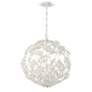 3_Crystorama Marselle 22"W Matte White Sphere Pendant Light more views