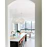 6_Crystorama Marselle 22"W Matte White Sphere Pendant Light more views
