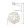 7_Crystorama Marselle 22"W Matte White Sphere Pendant Light more views