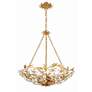 4_Crystorama Marselle 24" Wide Antique Gold 6-Light Chandelier more views