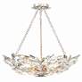 5_Crystorama Marselle 24" Wide Antique Silver Ceiling Light more views