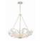 Crystorama Marselle 24" Wide Matte White 6-Light Chandelier