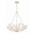 Crystorama Marselle 24" Wide Matte White 6-Light Chandelier