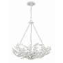 4_Crystorama Marselle 24" Wide Matte White 6-Light Chandelier more views