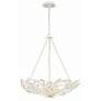 5_Crystorama Marselle 24" Wide Matte White 6-Light Chandelier more views