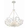 6_Crystorama Marselle 24" Wide Matte White 6-Light Chandelier more views