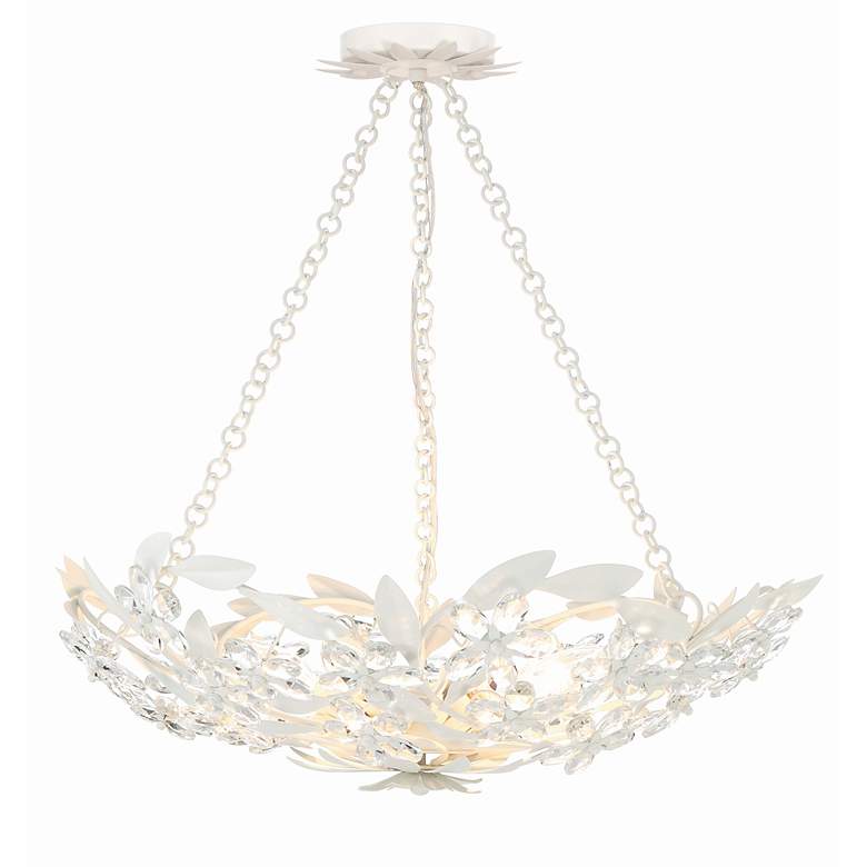 Image 4 Crystorama Marselle 24" Wide Matte White Ceiling Light more views