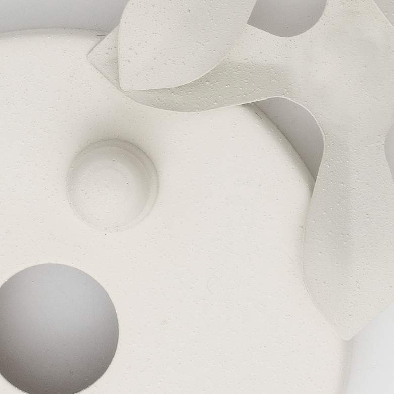 Image 6 Crystorama Marselle 24" Wide Matte White Ceiling Light more views