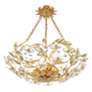 3_Crystorama Marselle 24"W Antique Gold 6-Light Ceiling Light more views