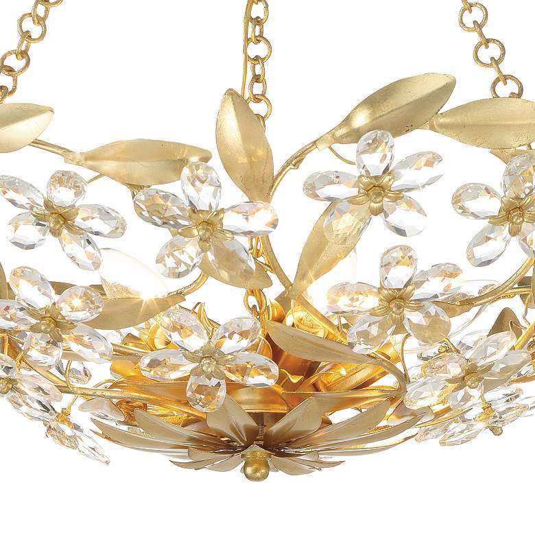 Image 5 Crystorama Marselle 24"W Antique Gold 6-Light Ceiling Light more views