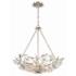 Crystorama Marselle 24"W Antique Silver 6-Light Chandelier