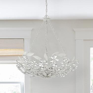 Crystorama Marselle 24" Wide Matte White 6-Light Chandelier