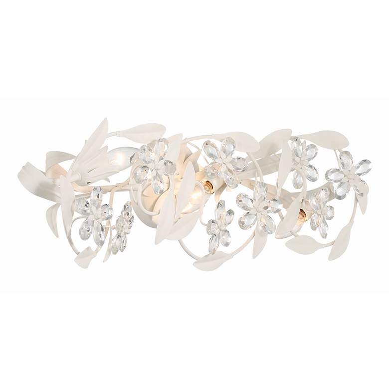 Image 4 Crystorama Marselle 26" Wide Matte White 3-Light Bath Light more views