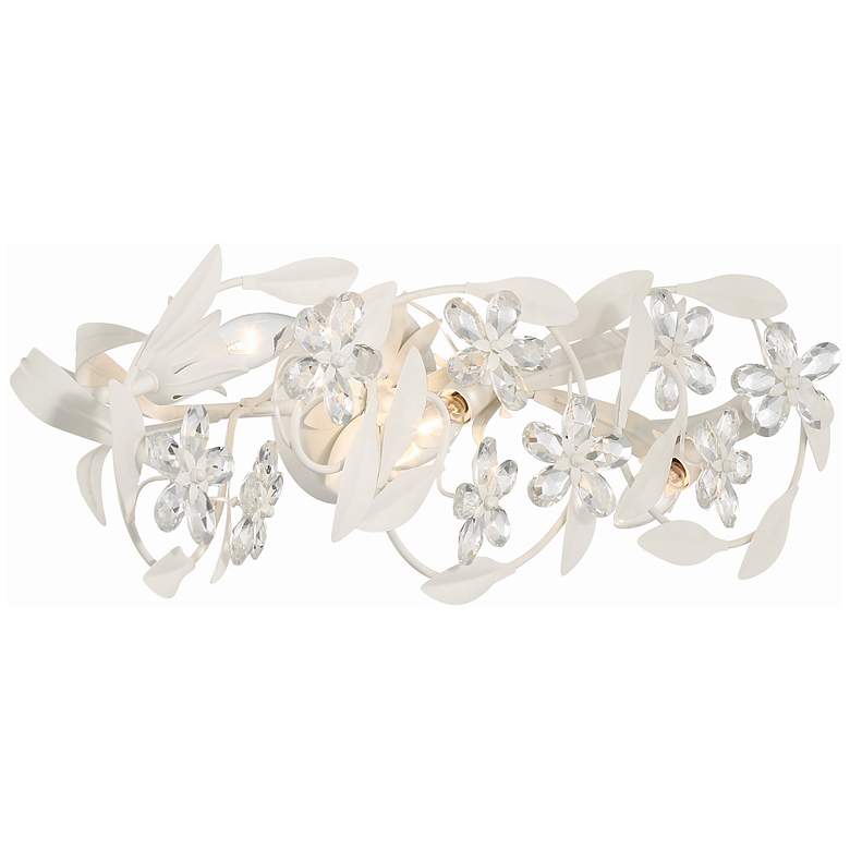 Image 5 Crystorama Marselle 3 Light Matte White Sconce more views
