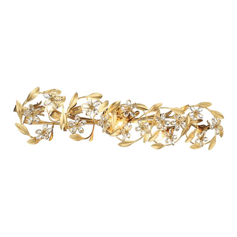 Image 3 Crystorama Marselle 42" Wide Antique Gold 5-Light Bath Light more views