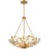 Crystorama Marselle 6 Light Antique Gold Chandelier