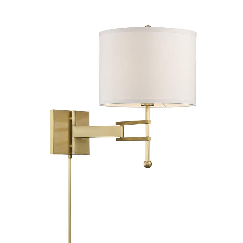 Image 3 Crystorama Marshall 18" High Aged Brass Wall Sconce more views