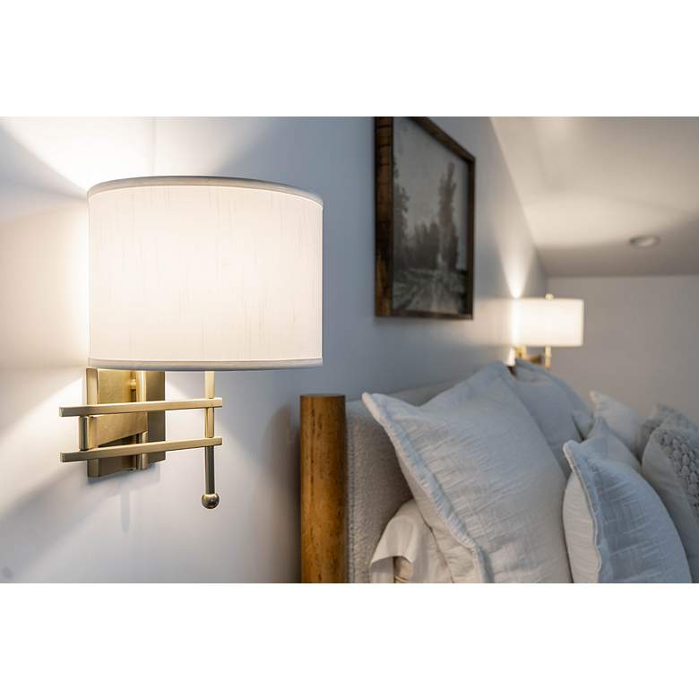 Image 6 Crystorama Marshall 18" High Aged Brass Wall Sconce more views